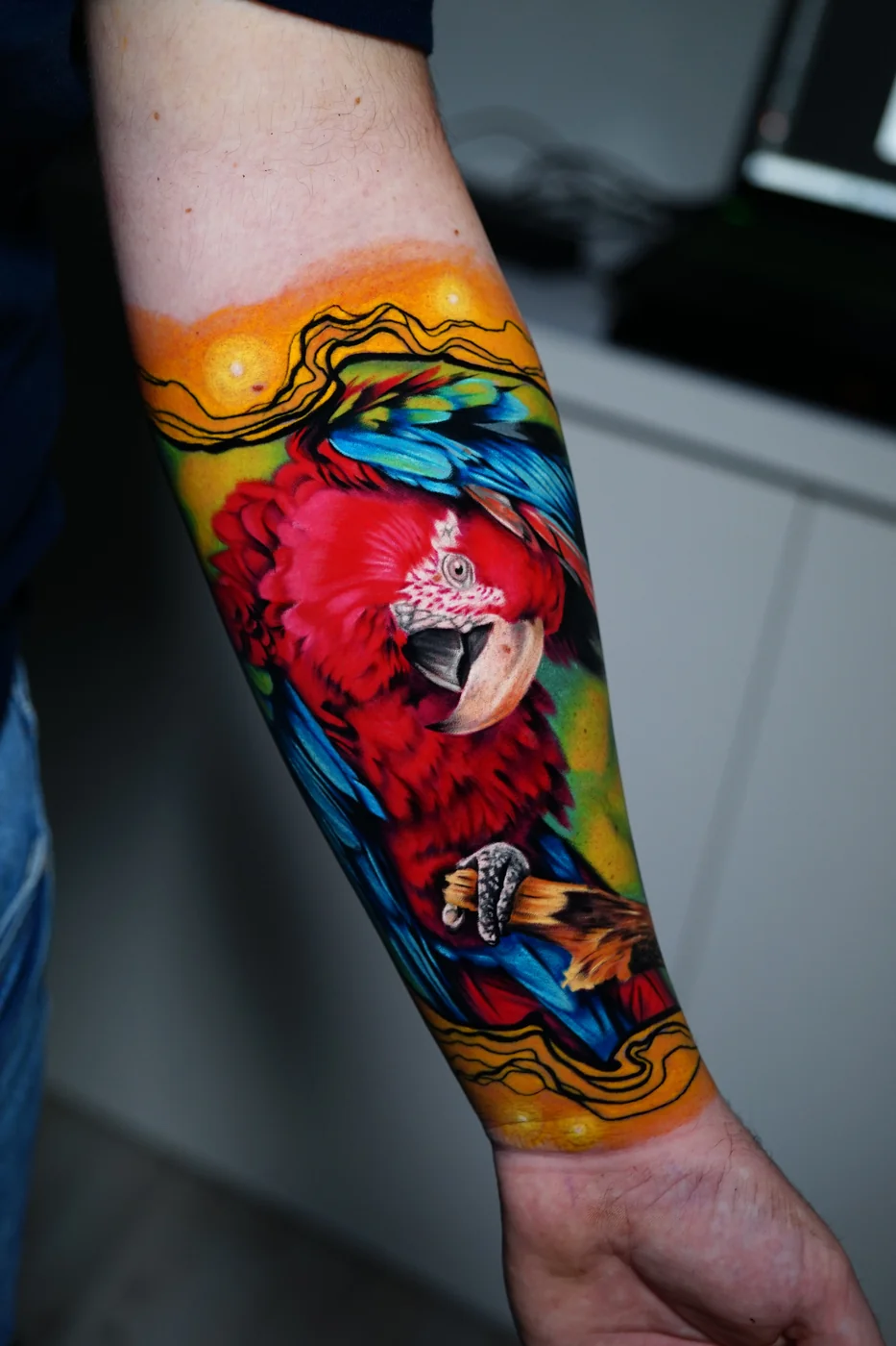 Tatuaje de realismo a color hecho por Abraham — Compton Tattoo, Alcalá de Henares (05)