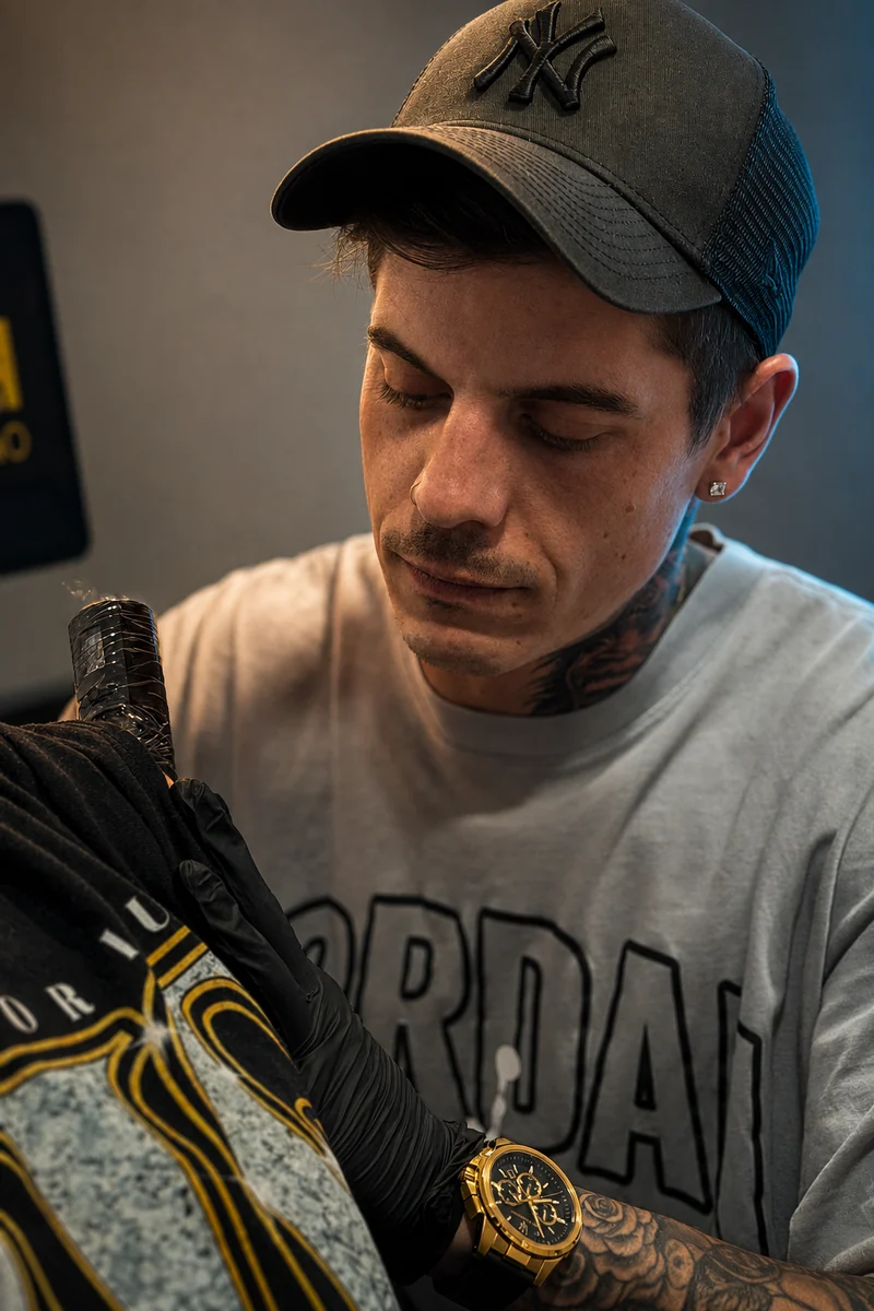 Alfredo, tatuador especialista en black and grey y realismo — Compton Tattoo, Alcalá de Henares