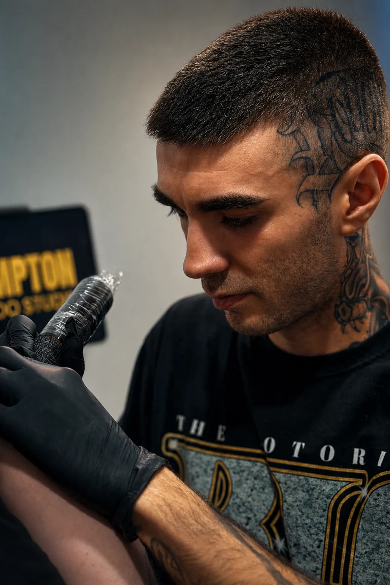 Visual Dislexia, tatuador especialista en puntillismo y dotwork — Compton Tattoo, Alcalá de Henares